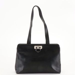 Salvatore Ferragamo Black Leather
Shoulder Bag